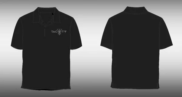 TAC-TV Official Polo - Black w/ Grey Logo